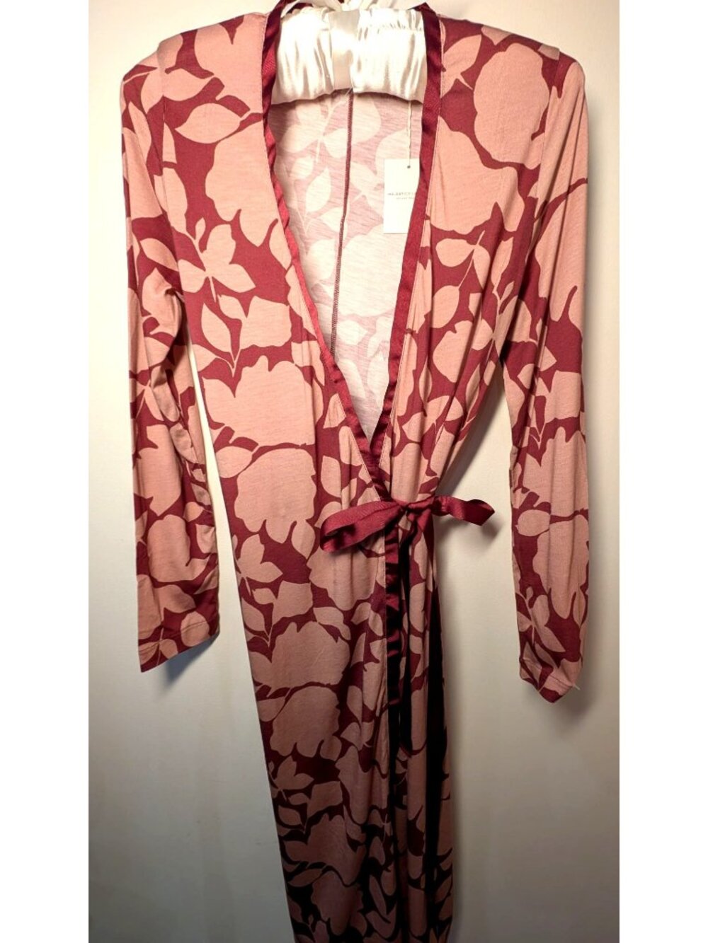 NEW Majestic Filatures Wrap Midi Dress, Chili Blush, Size 1/US XS